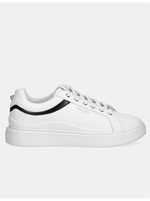 SNEAKERS WITH CONTRASTING INSERTS TWIN SET | 252TCP02001870 BIC.OTTICO/NERO